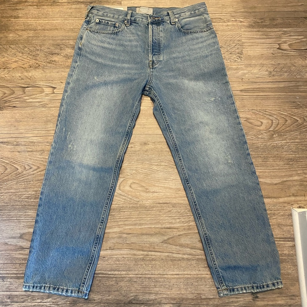 Everlane Rigid Slouch Jean- Broken In Blue